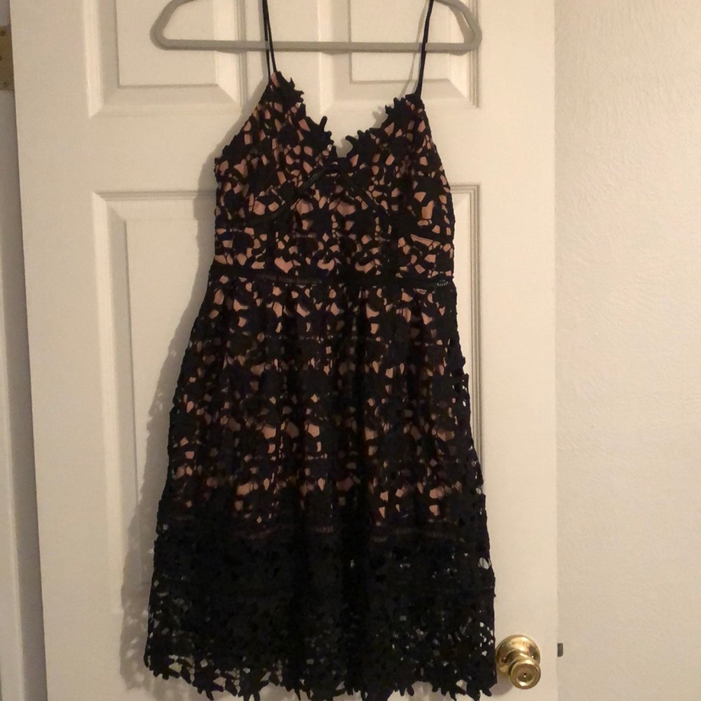 CAMEO ROSE NEW Black lace cocktail dress